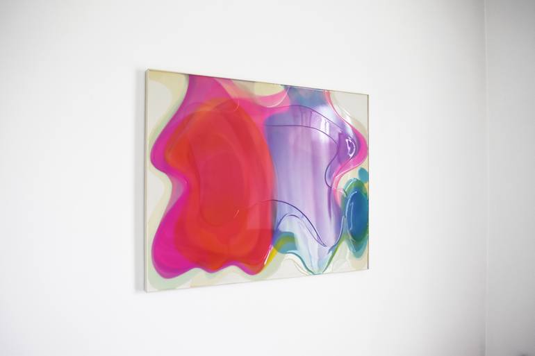 Original Abstract Fantasy Painting by Rudy Tassos