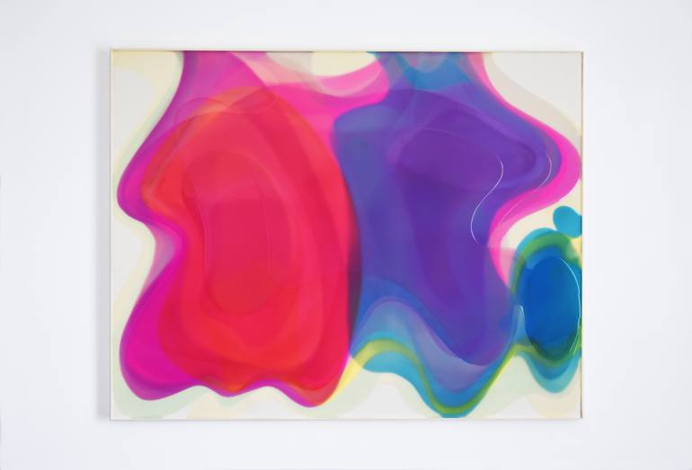 Original Abstract Fantasy Painting by Rudy Tassos