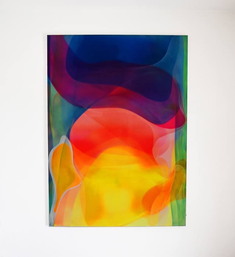 Original Conceptual Abstract Painting by Rudy Tassos