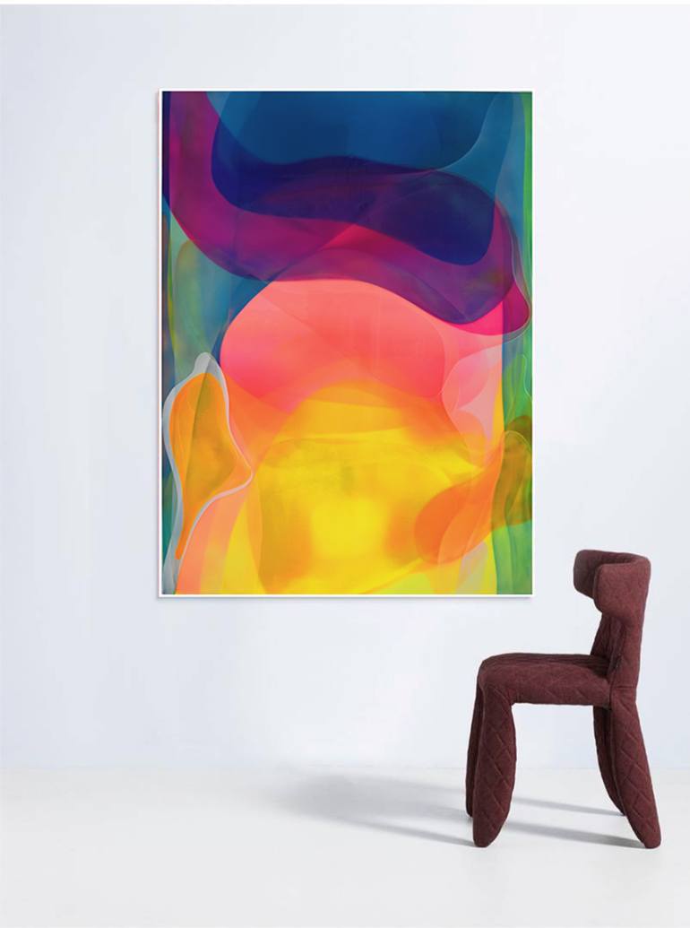 Original Conceptual Abstract Painting by Rudy Tassos