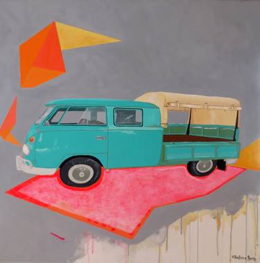 Print of Car Paintings by Sofia Basterra Burns