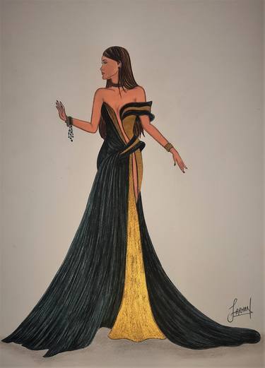 Original Illustration Fashion Drawings by Farhan Ashraf