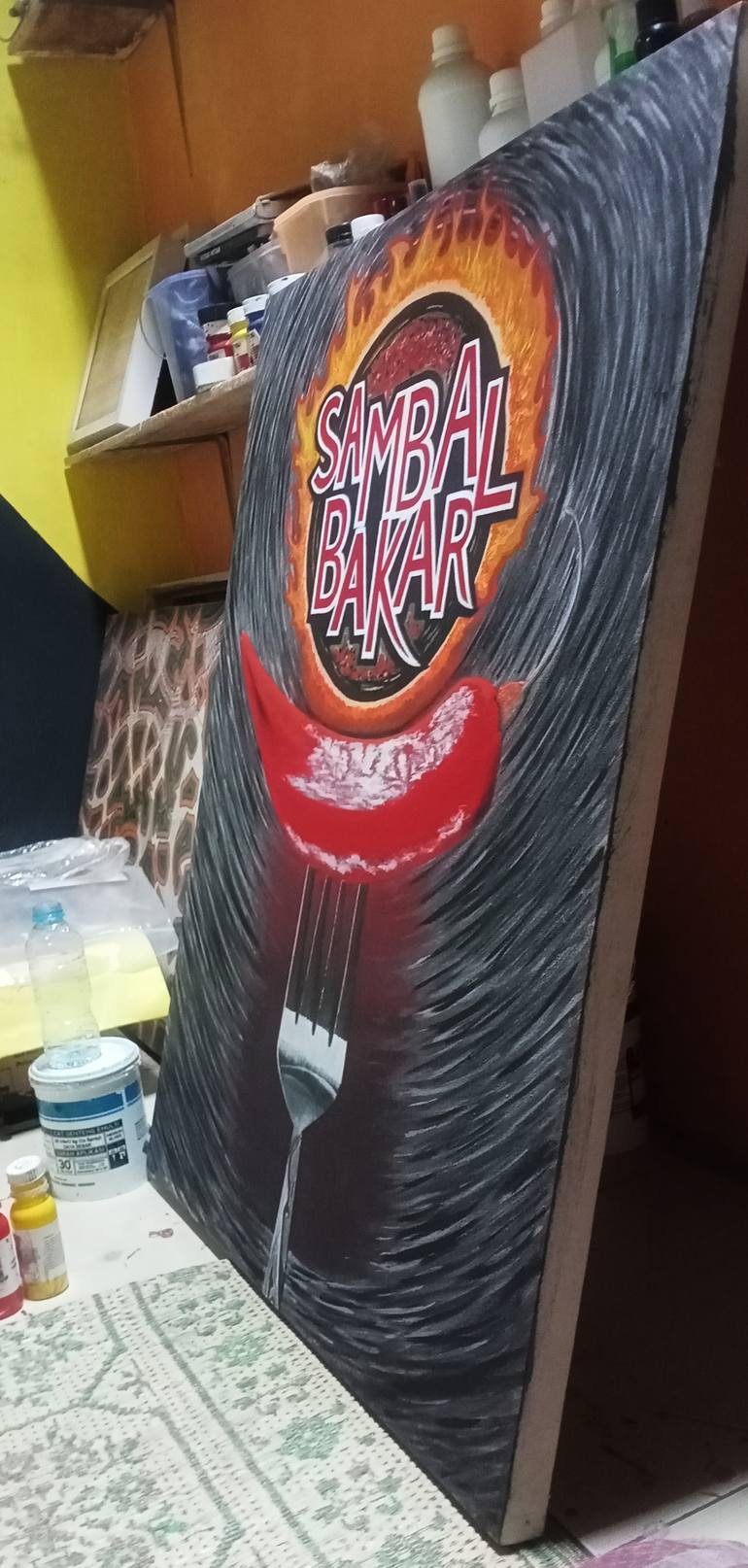 Original Art Deco Food & Drink Painting by Ermawan Ermawan