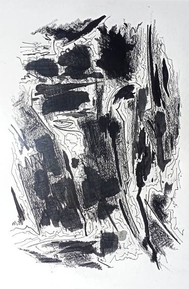 Original Abstract Expressionism Abstract Drawings by Ermawan Ermawan