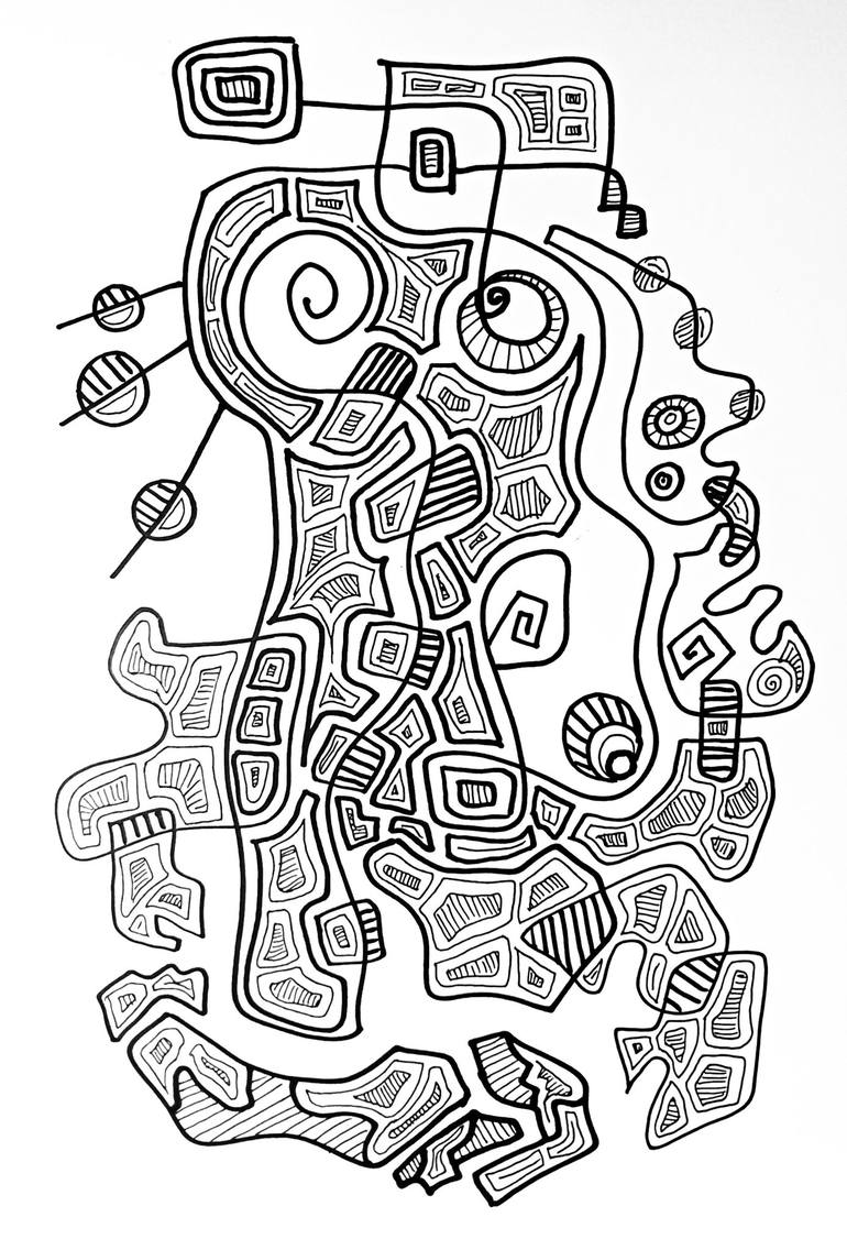 Original Abstract Patterns Drawing by Ermawan Ermawan