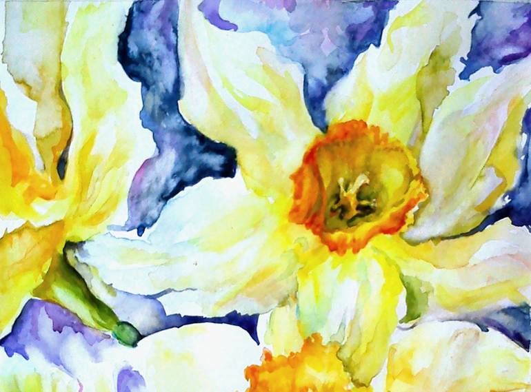 Original Other Floral Painting by Kristina Kristiana