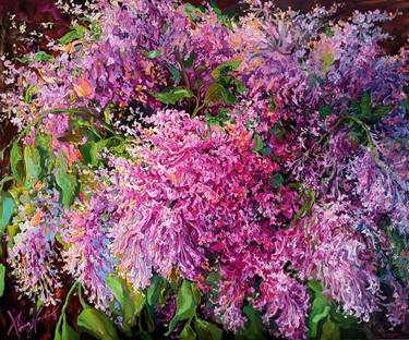 Print of Fine Art Floral Paintings by Kristina Kristiana