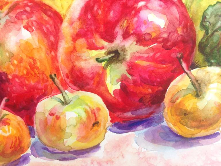 Original Fine Art Still Life Painting by Kristina Kristiana