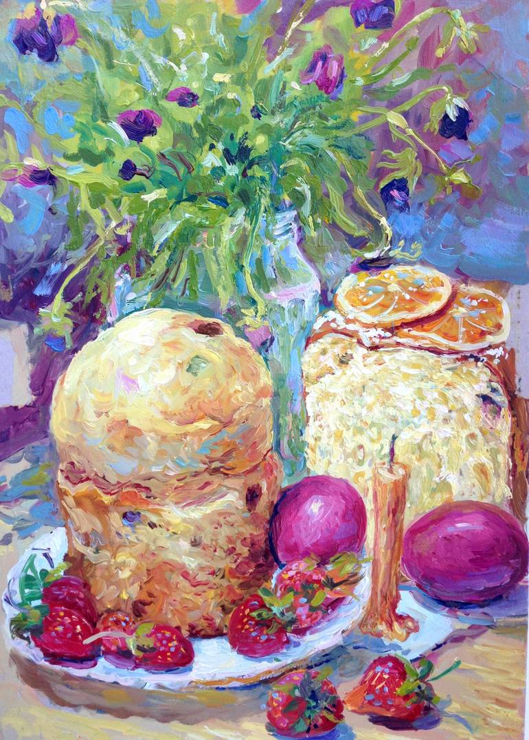 Original Fine Art Still Life Painting by Kristina Kristiana