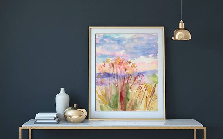 Original Fine Art Landscape Painting by Kristina Kristiana