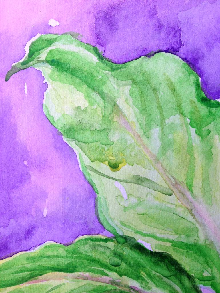 Original Art Deco Botanic Painting by Kristina Kristiana