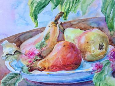 Original Fine Art Still Life Paintings by Kristina Kristiana