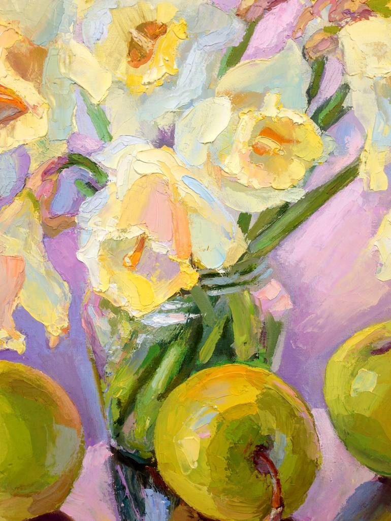 Original Expressionism Still Life Painting by Kristina Kristiana