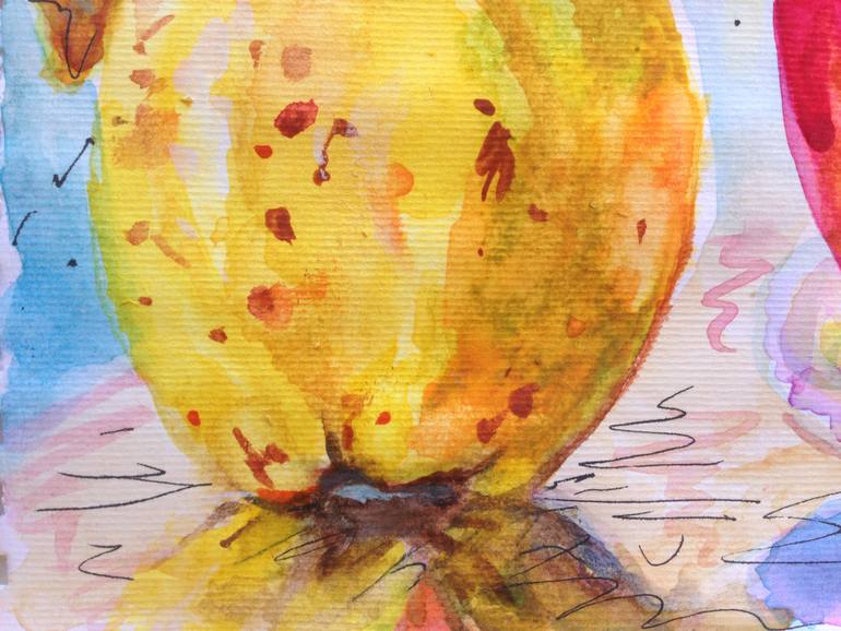 Original Illustration Still Life Painting by Kristina Kristiana