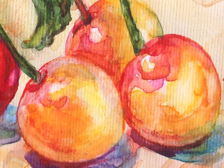 Original Impressionism Still Life Painting by Kristina Kristiana