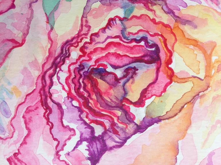 Original Floral Painting by Kristina Kristiana