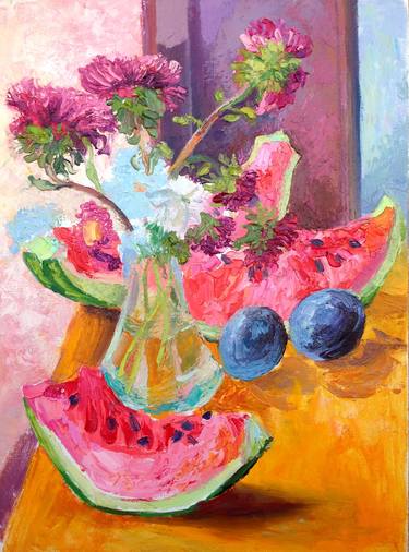 Print of Expressionism Still Life Paintings by Kristina Kristiana