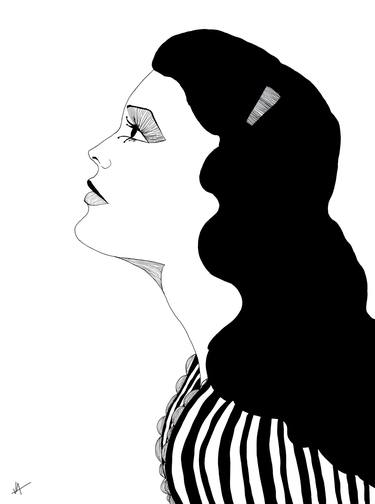 Original Minimalism People Mixed Media by Mona Acts