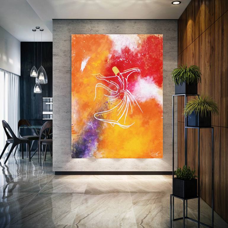 Original Contemporary Abstract Painting by Ayesha Art Gallery