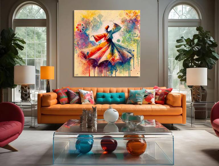 Original Contemporary Abstract Painting by Ayesha Art Gallery