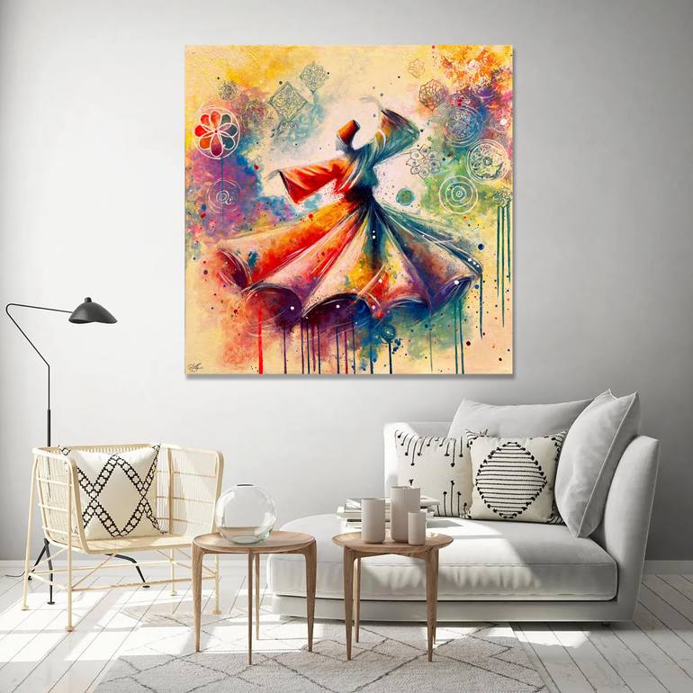 Original Contemporary Abstract Painting by Ayesha Art Gallery