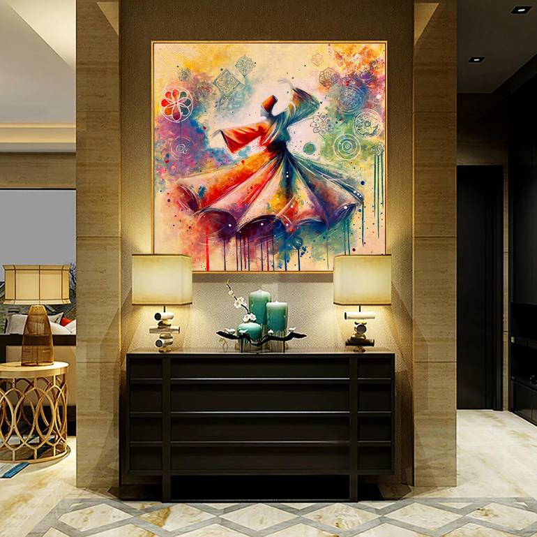 Original Contemporary Abstract Painting by Ayesha Art Gallery