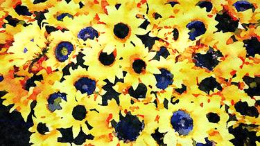 Print of Impressionism Floral Digital by Massimo Frascogna