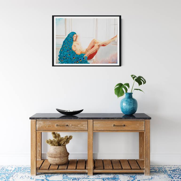 Original Modernism Nude Painting by Nataliya Chernienko