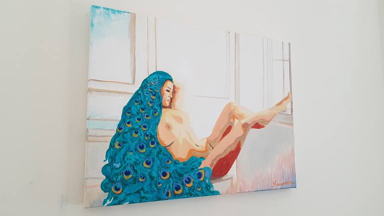 Original Modernism Nude Painting by Nataliya Chernienko