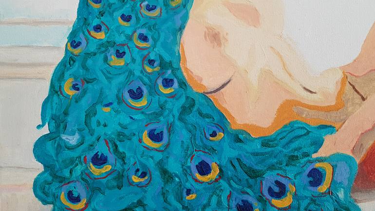 Original Modernism Nude Painting by Nataliya Chernienko