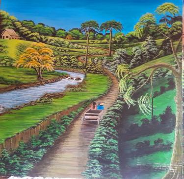 Print of Rural life Paintings by Anthonio Souza