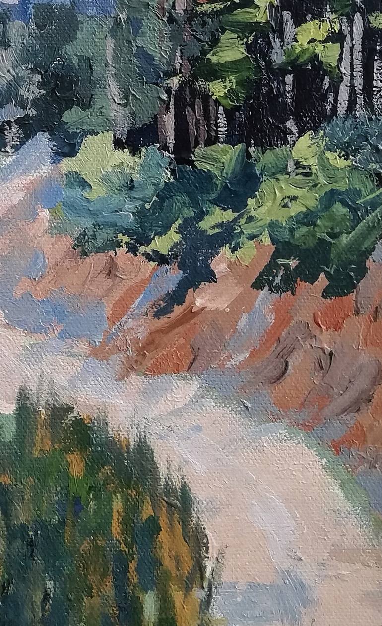 Original Impressionism Landscape Painting by Cristian Lincu