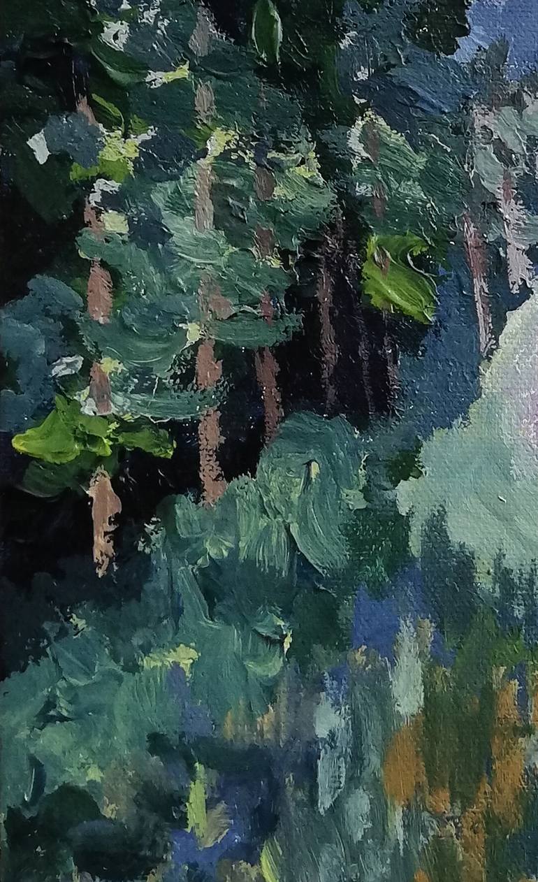Original Impressionism Landscape Painting by Cristian Lincu