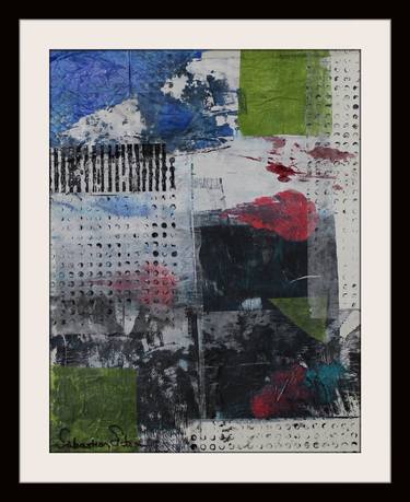 Original Abstract Expressionism Abstract Collage by James Odom