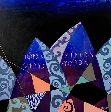 Original Abstract Geometric Paintings by Stas Agapitov