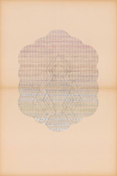 Original geometric Abstract Drawing by Lore Vanelslande