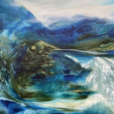 Original Abstract Landscape Paintings by Tvesha Singh