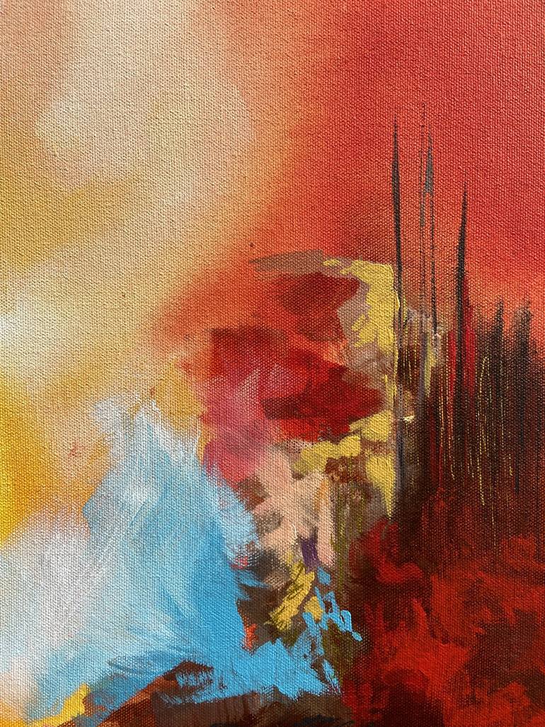 Original Abstract Landscape Painting by Tvesha Singh