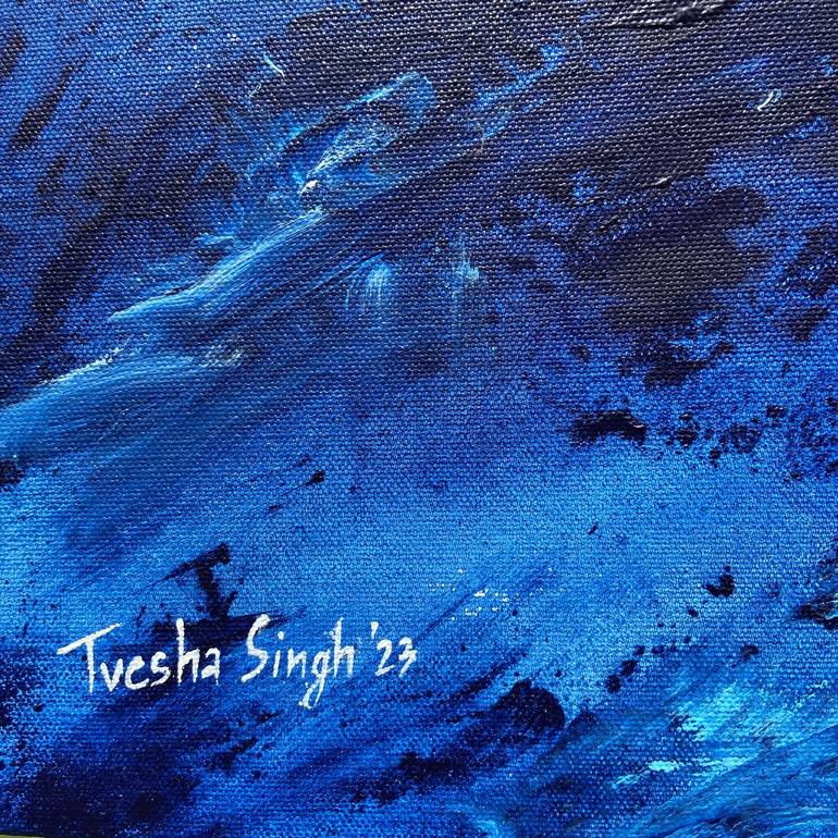 Original Abstract Expressionism Seascape Painting by Tvesha Singh