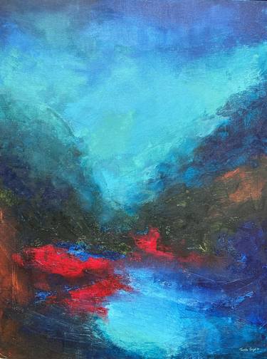 Original Abstract Seascape Painting by Tvesha Singh