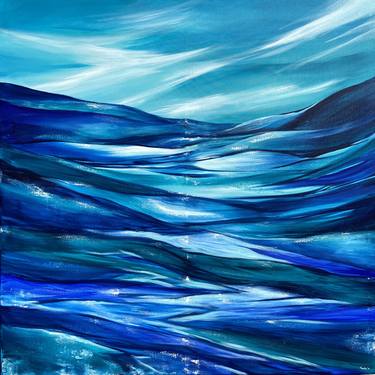 Print of Abstract Seascape Paintings by Tvesha Singh
