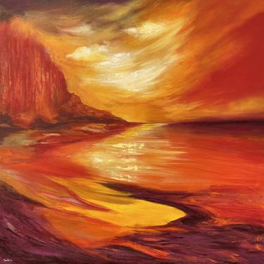 Original Abstract Landscape Paintings by Tvesha Singh