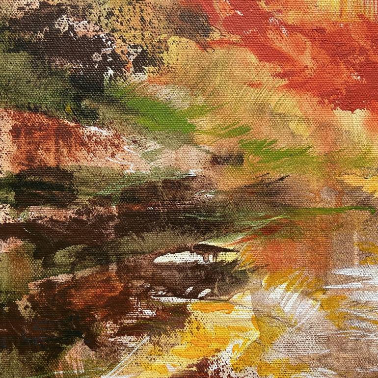 Original Abstract Landscape Painting by Tvesha Singh