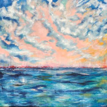 Print of Abstract Seascape Paintings by Tvesha Singh