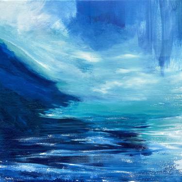 Original Abstract Seascape Paintings by Tvesha Singh