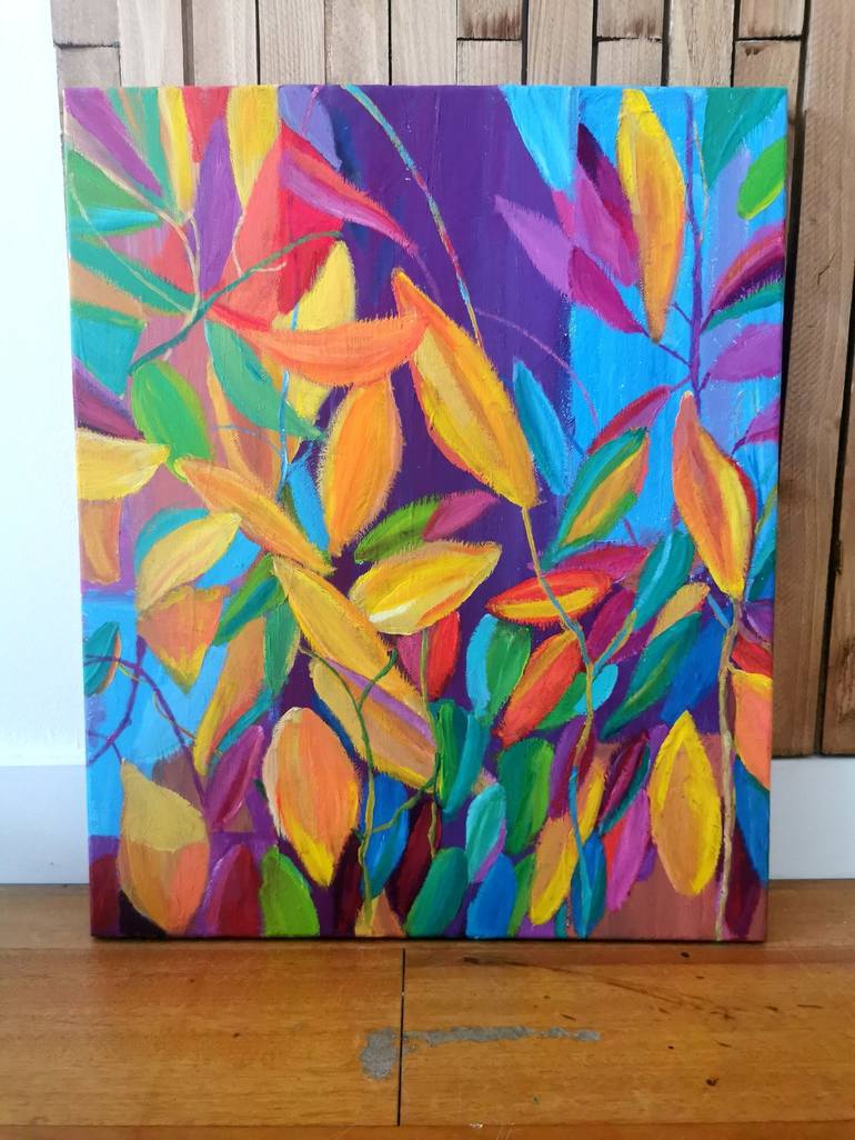 Original Floral Painting by GHISLAINE CARMEL