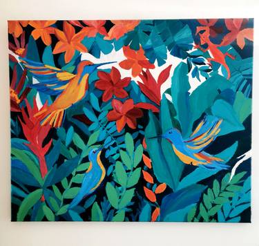 Print of Abstract Nature Paintings by GHISLAINE CARMEL