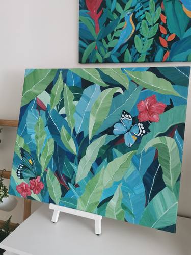 Original Contemporary Botanic Paintings by GHISLAINE CARMEL