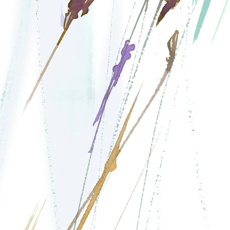 Original Art Deco Nature Painting by Yuge Kurt