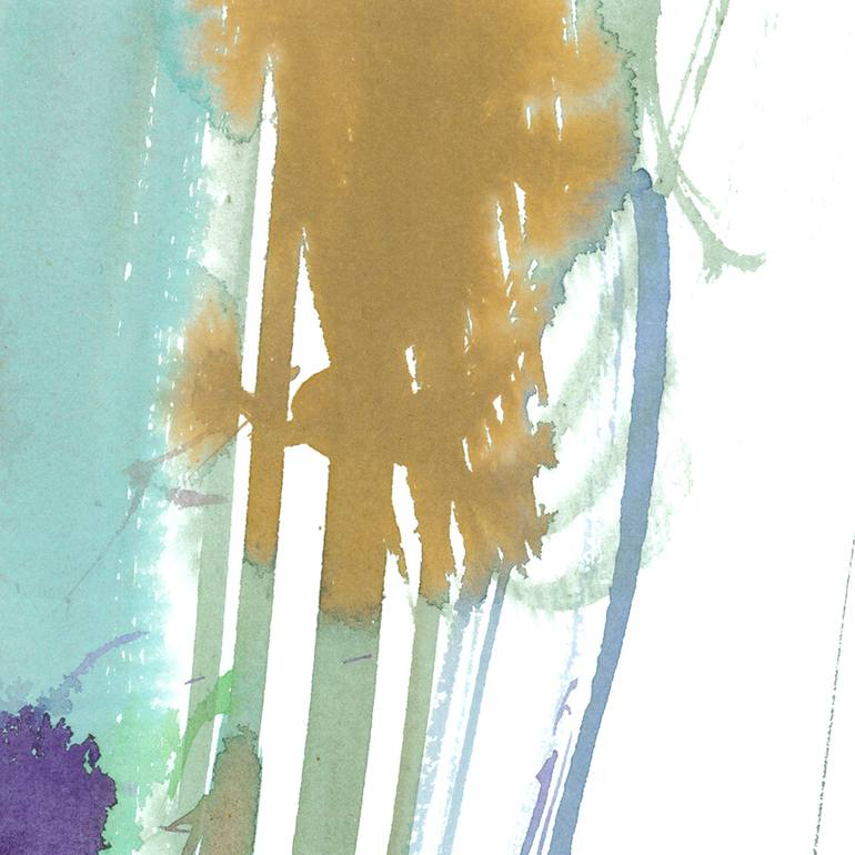 Original Art Deco Nature Painting by Yuge Kurt